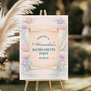 Mermaid and Matrimony Beach Party Foam Board