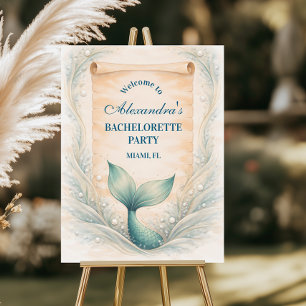 Mermaid and Matrimony Seaside Celebration Foam Board