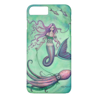 Mermaid and Octopus Fantasy Art Illustration iPhone 8 Plus/7 Plus Case