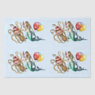 Mermaid and Octopus Party Tissue Paper