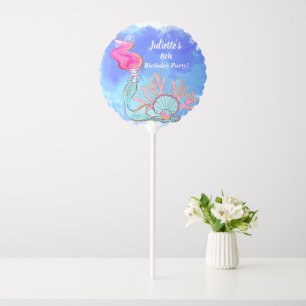Mermaid And Pearl Clam Birthday Balloon
