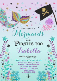 mermaid invitations 400 mermaid announcements invites