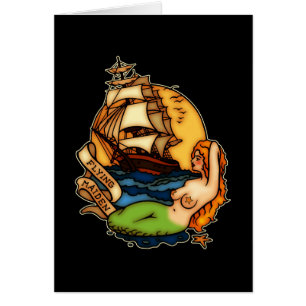 Mermaid and Pirate Ship Cards