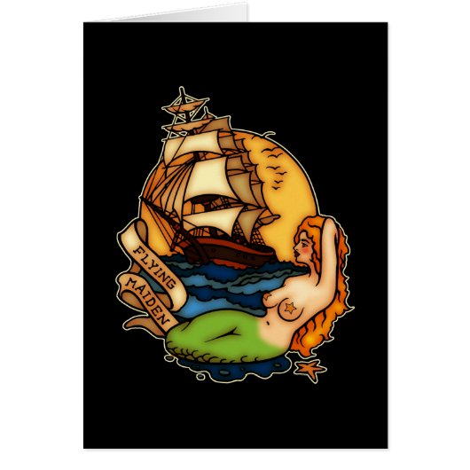 Mermaid and Pirate Ship Cards (Front)