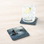 Mermaid and Pirate Ship Drink Coaster