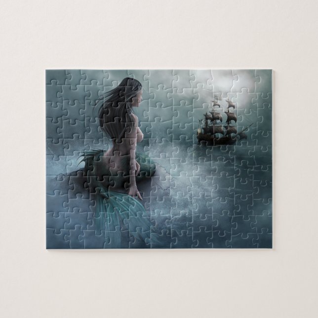 Mermaid and Pirate Ship Jigsaw Puzzle (Horizontal)