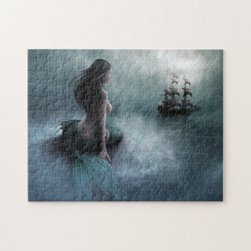 Mermaid and Pirate Ship Jigsaw Puzzle