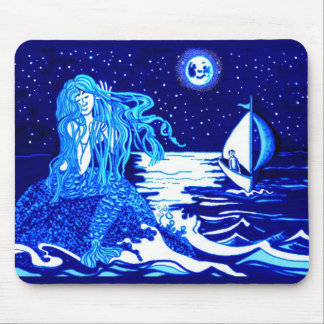 Mermaid and sailor moon mouse pad