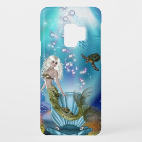 Mermaid and Sea Turtle Case_Mate Samsung Galaxy S9 Case