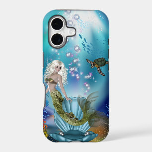 Mermaid and Sea Turtle iPhone 17 Case