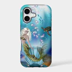 Mermaid and Sea Turtle iPhone 17 Case