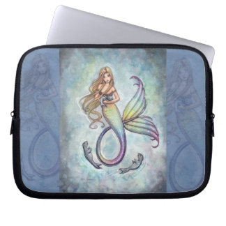 Mermaid and Seals Laptop Sleeve