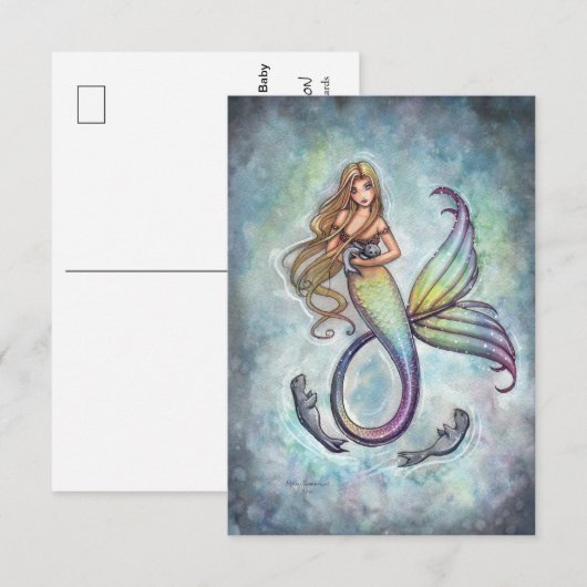 Mermaid and the Baby Seals Postcard (Front/Back)