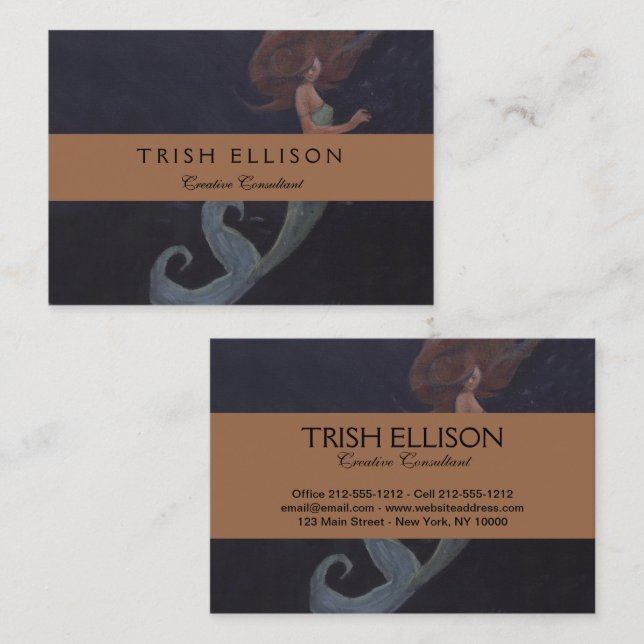Mermaid and the Blue Fish Business Card (Front/Back)