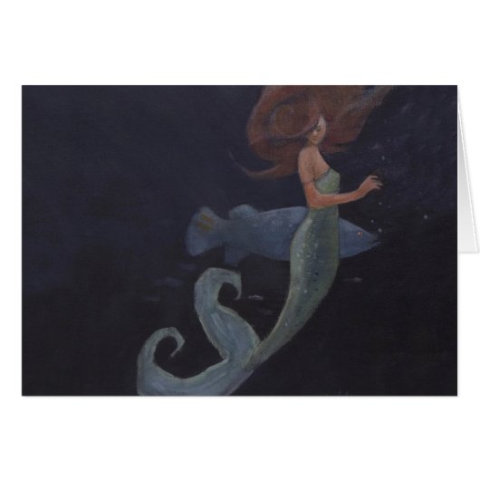 Mermaid and the Blue Fish Cards (Front Horizontal)