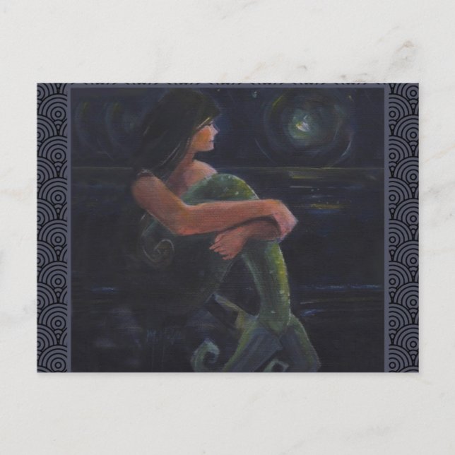 Mermaid and the Moon Postcard (Front)