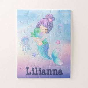 Mermaid and Turtle Jigsaw Puzzle