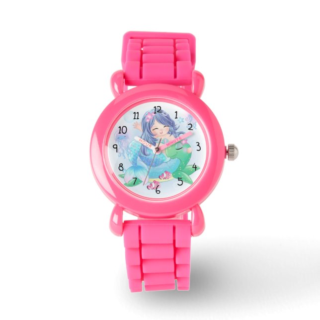 Mermaid and Turtle Watch (Front)