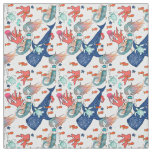 Mermaid and Whale-shark Fabric