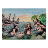 Mermaid Antique Magic Nautical Ocean (Front Horizontal)