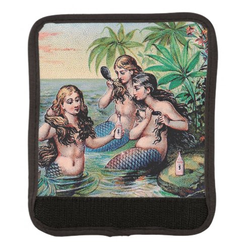 Mermaid Antique Magic Nautical Ocean Luggage Handle Wrap