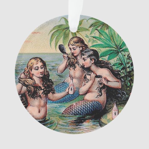 Mermaid Antique Magic Nautical Ocean Ornament