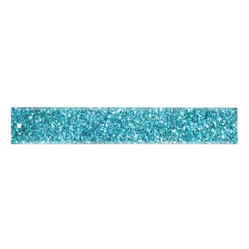 Mermaid Aqua Glitz Glitter        Ruler