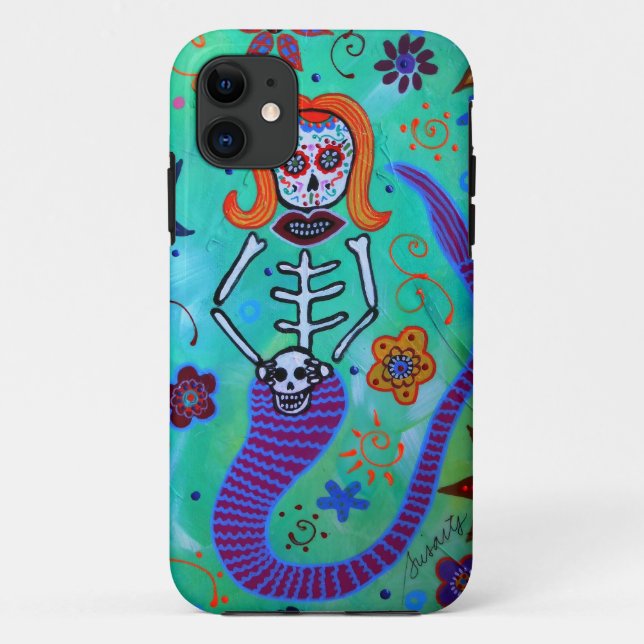 MERMAID AQUAMARINE Case-Mate iPhone CASE (Back)