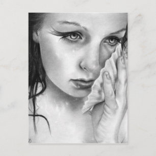 Mermaid Aquamarine Tides Postcard