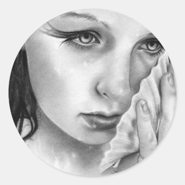 Mermaid Aquamarine Tides Sticker (Front)