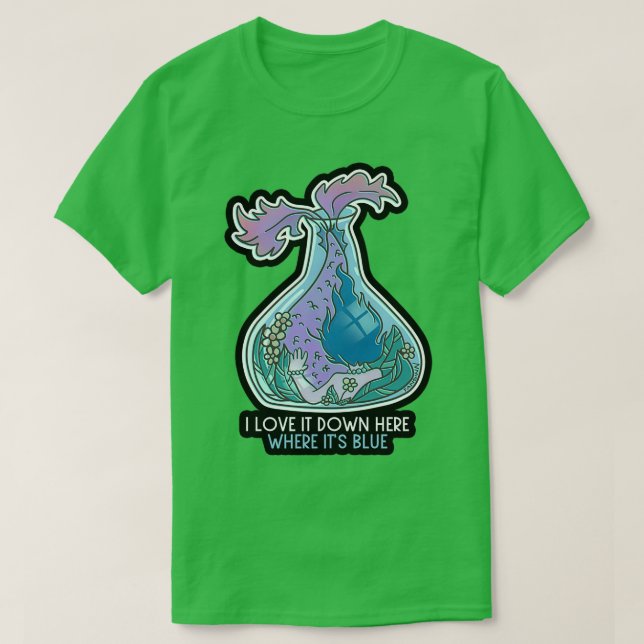 Mermaid Aquarium girl gift T-Shirt (Design Front)
