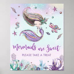 Mermaid are Sweet Please Take a Treat Sign
