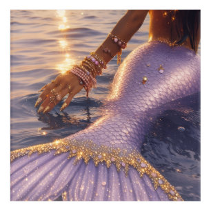 mermaid art acrylic art wall decor