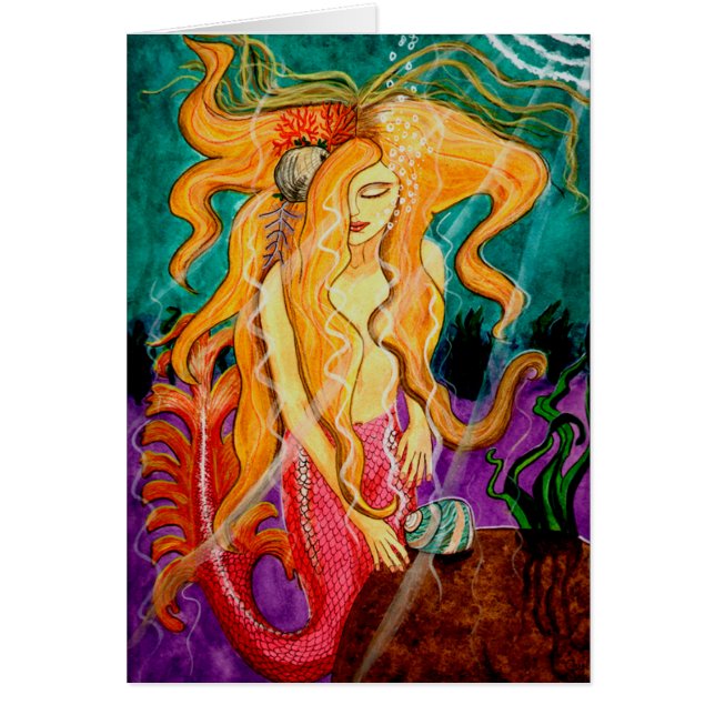Mermaid Art - "Sanibel Siren" - by Carol Ochs (Front)