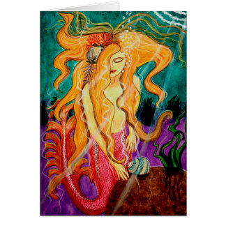 Mermaid Art - "Sanibel Siren" - by Carol Ochs Cards