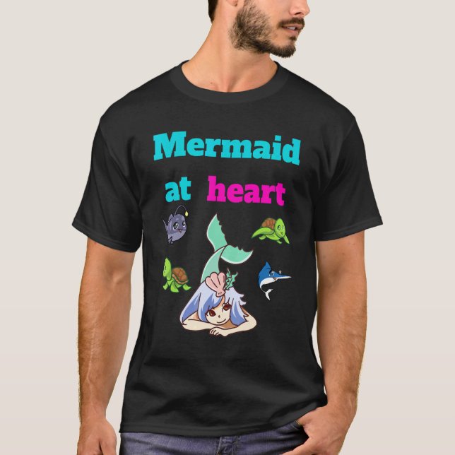 Mermaid At Heart Sea T-Shirt (Front)