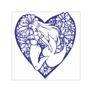 Mermaid at Heart Self-inking Stamp