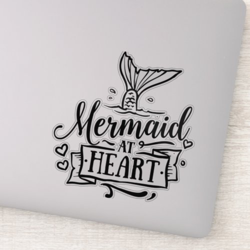 Mermaid at Heart Sticker