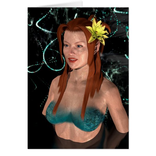 Mermaid at Night Cards (Front)