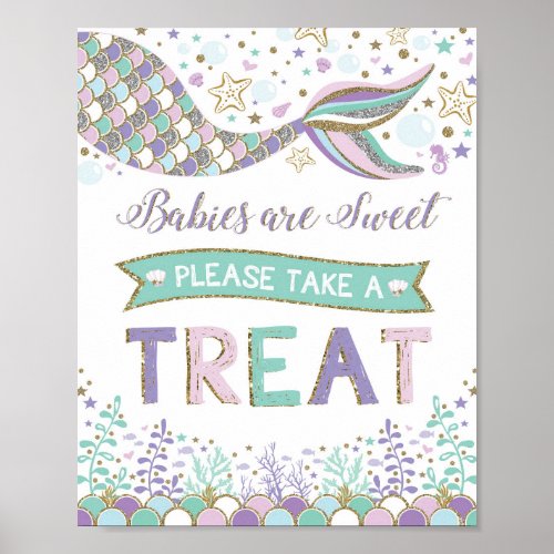 Mermaid Babies are Sweet Sign Under Sea Decoration