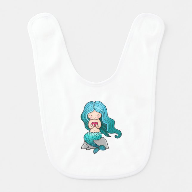 Mermaid Baby Bib (Front)