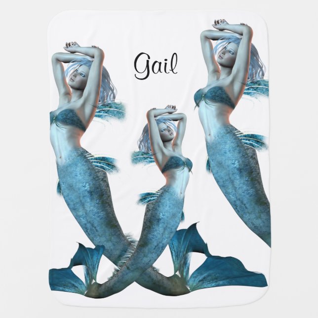 Mermaid Baby Blanket (Front)