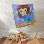 Mermaid Baby Blanket With Custom Name