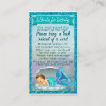 Mermaid Baby Book Request Inserts Baby Shower #130 at Zazzle
