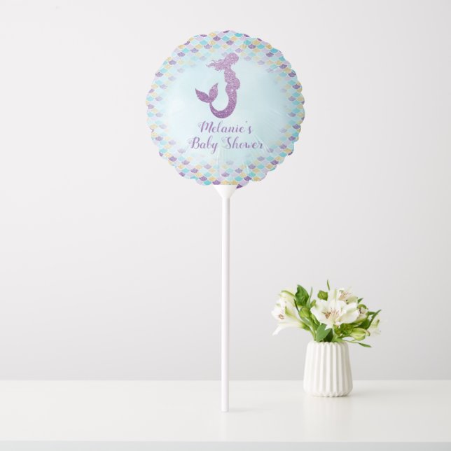 Mermaid Baby Shower Balloon Decoration (In SItu)