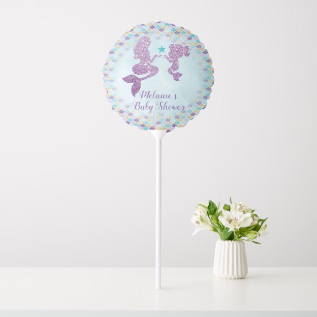 Mermaid Baby Shower Balloon Decoration (In SItu)