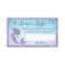 Mermaid Baby Shower Diaper Raffle Tickets
