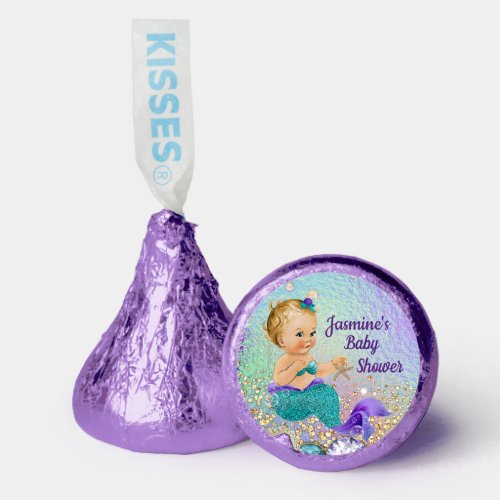 Mermaid Baby Shower Hershey Kisses Hersheys Kisses