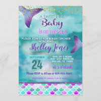 Mermaid Baby Shower Invitation