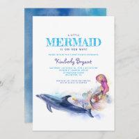 Mermaid Baby Shower Invitation